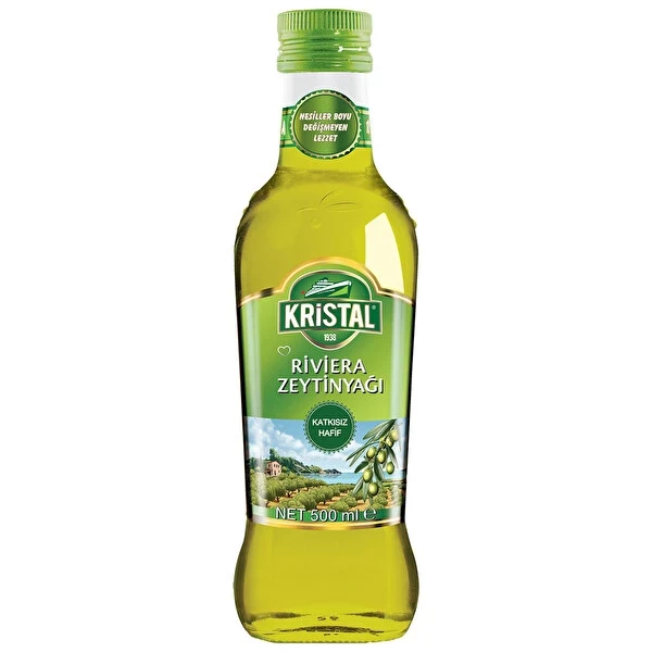 KRİSTAL RİVİERA OLIVE OIL 500 ML GLASS*6